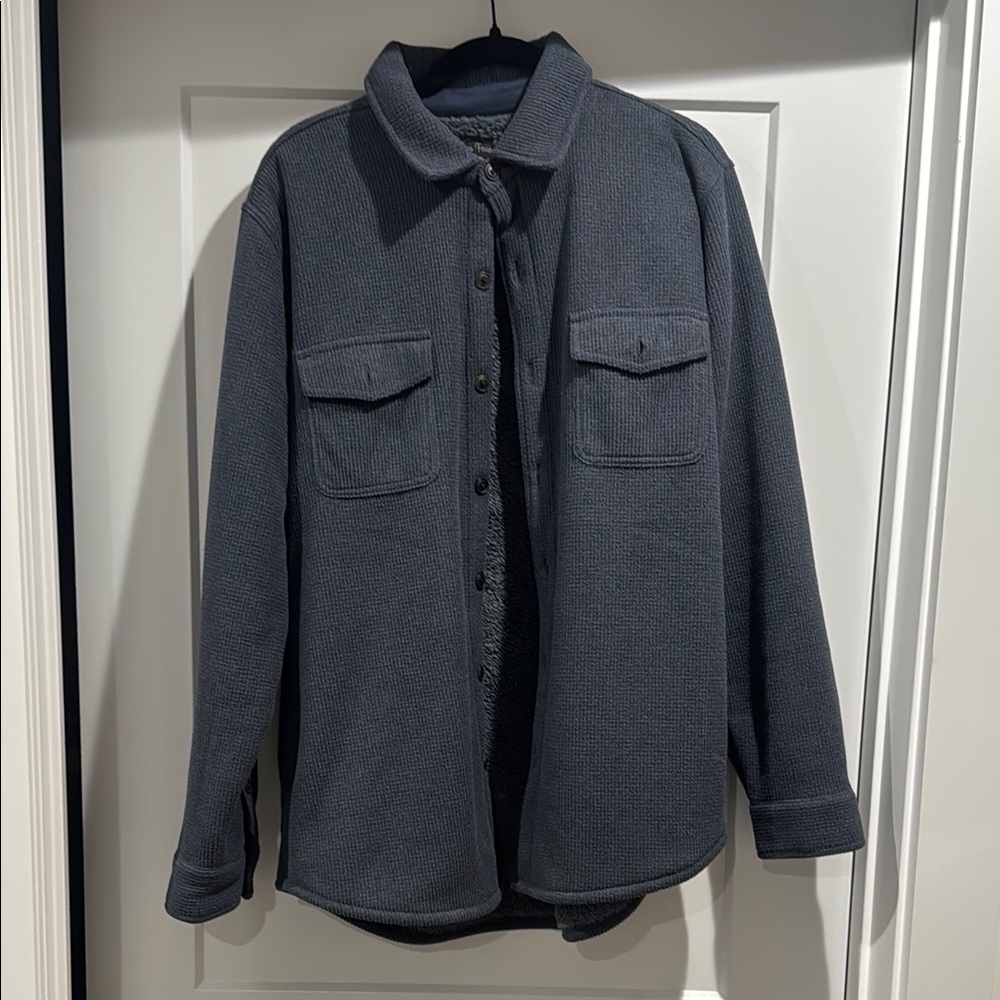 Black Lightweight Shirt Jacket with Relaxed Fit